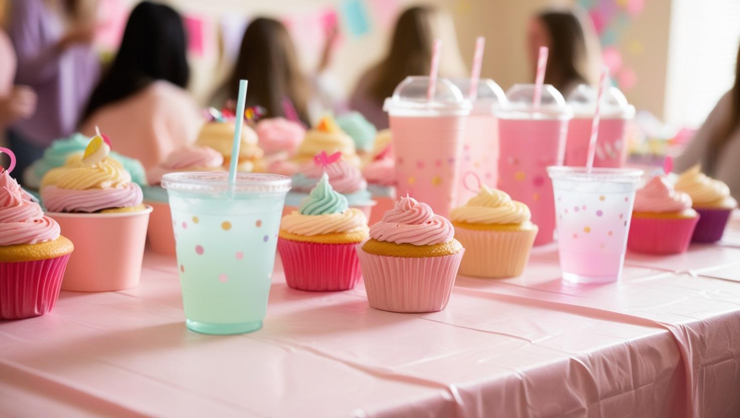 Pastel party table