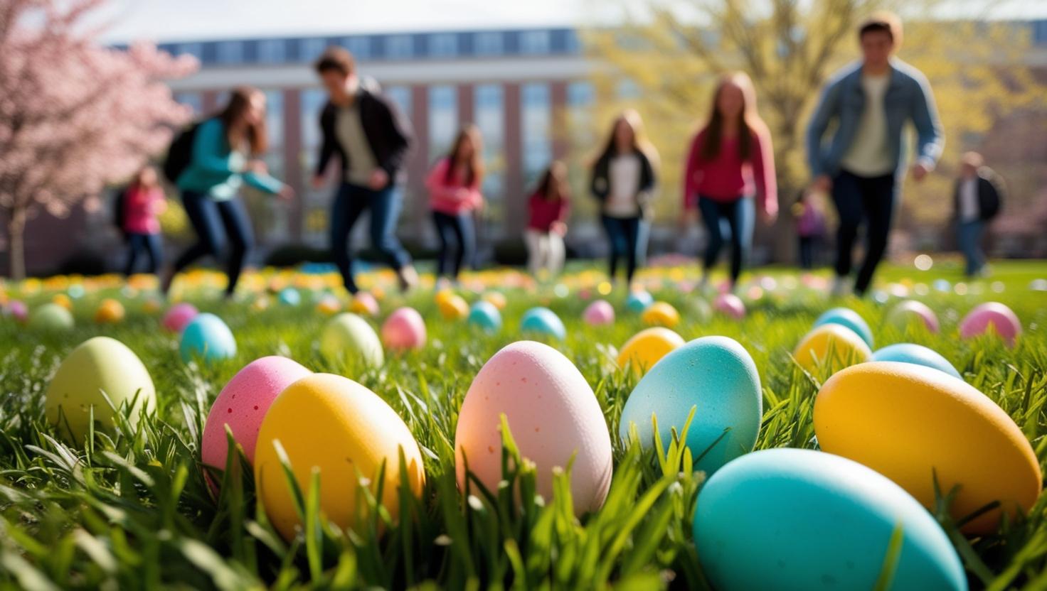 Epic Easter Egg Hunt in College