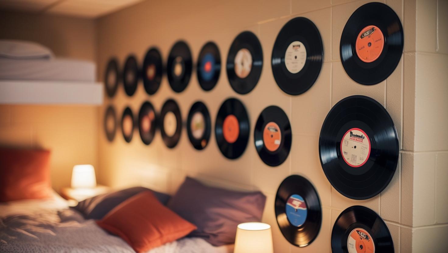 vinyl dorm decor
