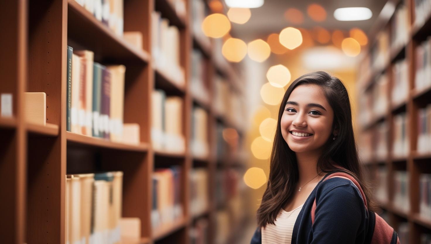 College Girl Library Ritual
